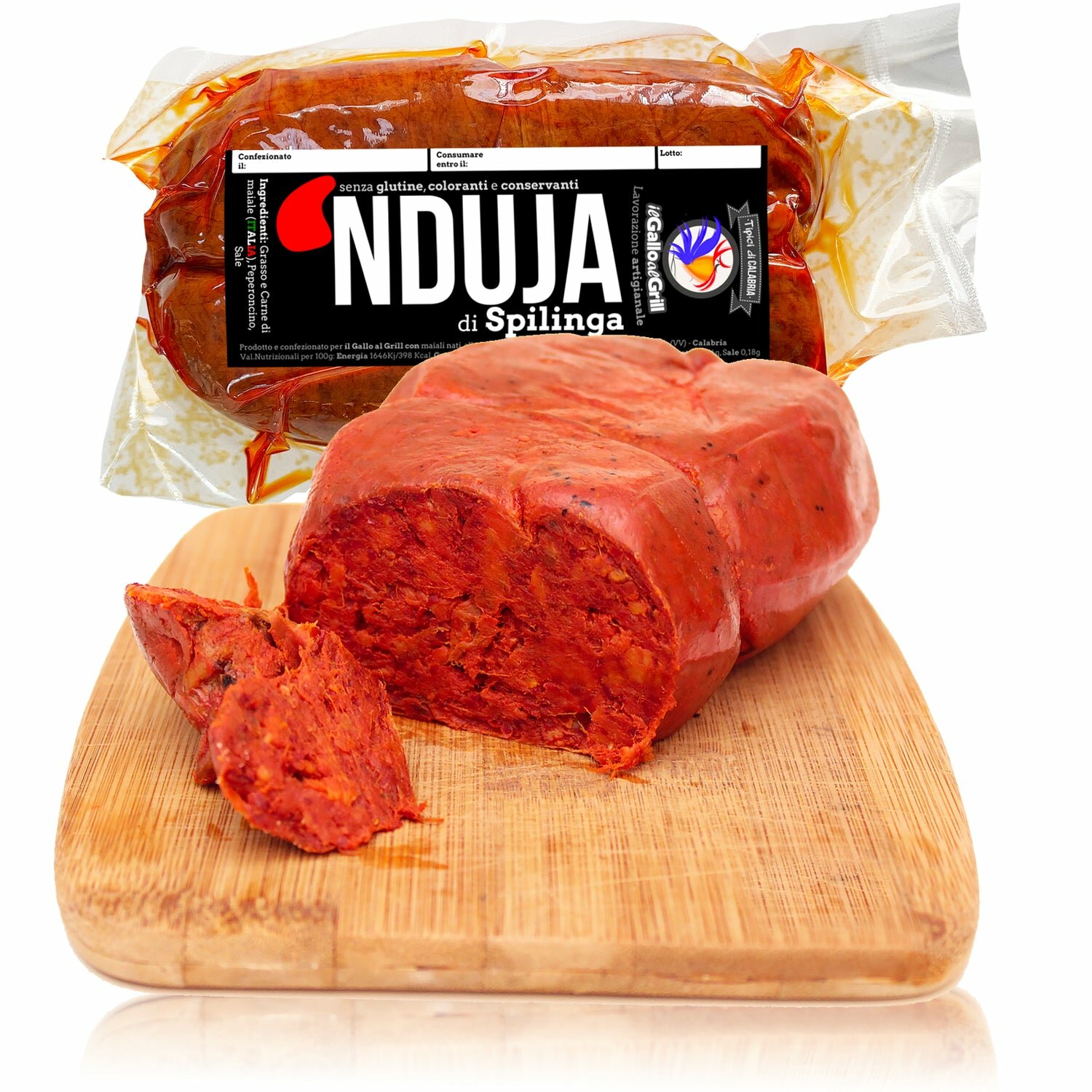 Salumi di Calabria dop, Nduja di Spilinga, Soppressata, salsiccia, capocollo